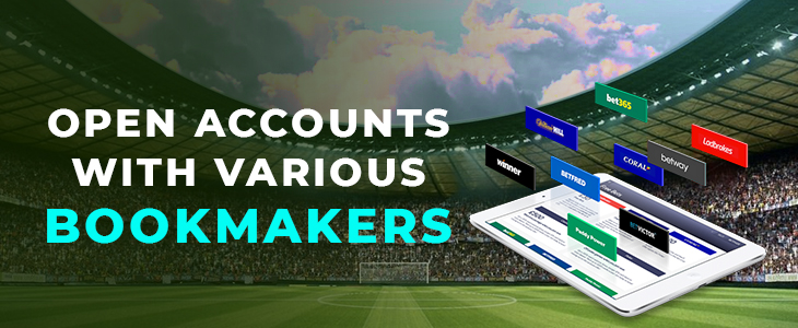 account with various bookmaker